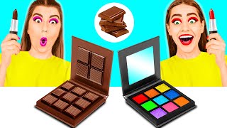 Real Food vs Chocolate Food Challenge by Fun Chall