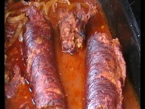 BBQ Beef Brisket Olives, Roulanden Smoker Barbecue Video Recipe, littleGasthaus