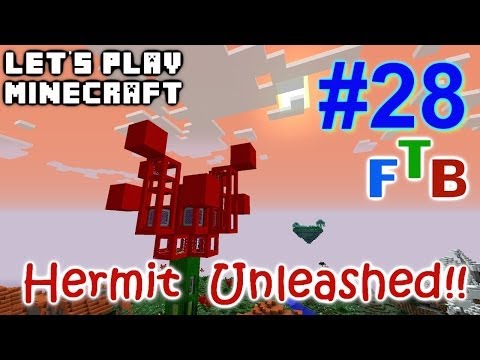 Minecraft FTB Hermitcraft Unleashed Ep. 28 - Putting the Power into the Flower!!!