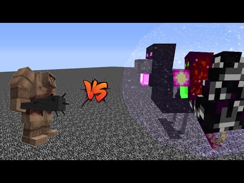 Ender  Chicken  and  Chaos  Chicken  VS.  Cyclopstek  mod  in  MINECRAFT  #minecraft  #mobbattles