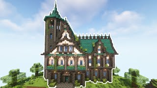 Minecraft | How to build a Deepslate Mansion | Tutorial