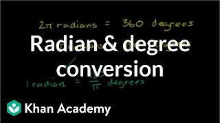 Radian and degree conversion practice