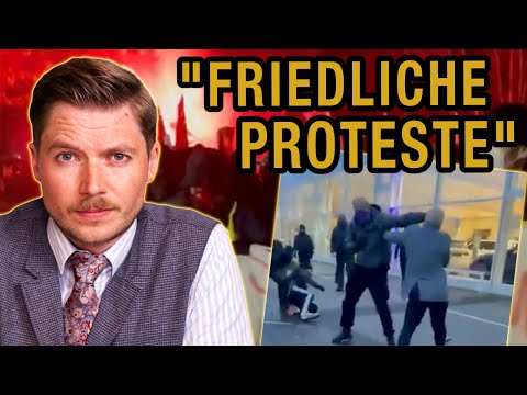 Gießen: Gewalt gegen AfD-Politiker, Steine, Flaschen, Pyro-Technik - 