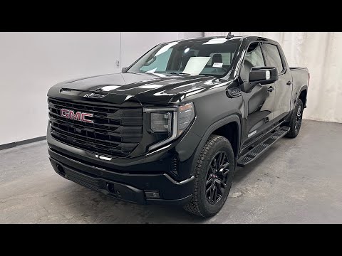 2026 GMC Sierra 1500 Crew Cab Short Box 4-Wheel Drive Elevation in Black for sale at Davis GMC Buick Lethbridge in Lethbridge, AB
