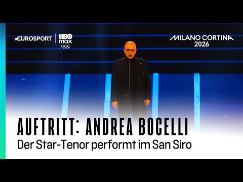 Andrea Bocelli sings Nessun Dorma at the opening ceremony of the Olympic Games I Olympia 2026