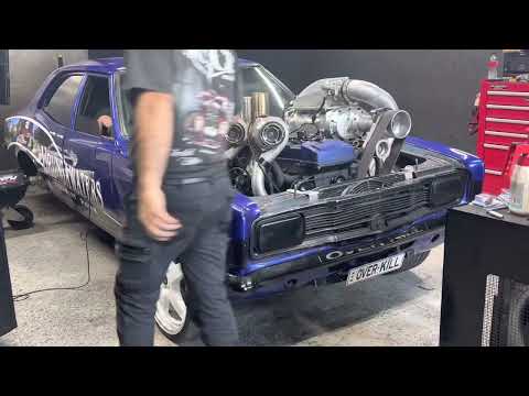 Overkill. Twin turbo/supercharged Barra