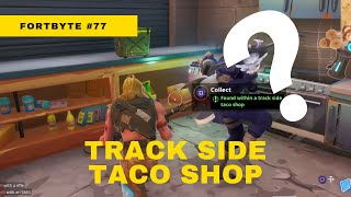 Fortnite Season 9 Fortbyte #77: Found Within A Track Side Taco Shop