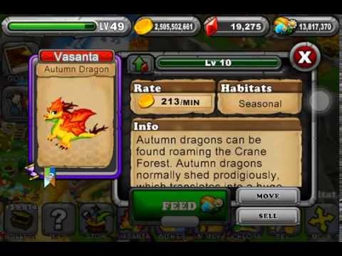 How to Breed Autumn Dragon; Dragonvale 100% real