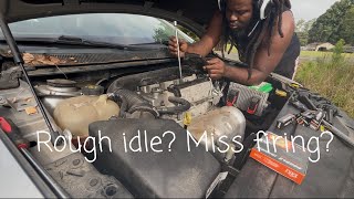 King of how to : 2015 Chrysler 200 limited rough idle / miss firing how to fix. #diy #automobile