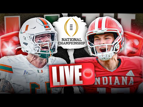 Miami vs Indiana LIVE | CFP National Championship SHOWDOWN | Pregame Show Preview & Predictions ✅