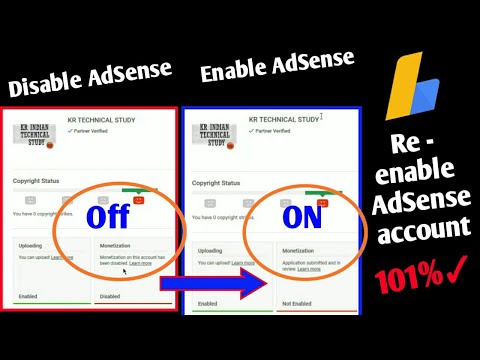 how to re enable disabled adsense on youtube | fix adsense | how to re enable disable mrbahaudin
