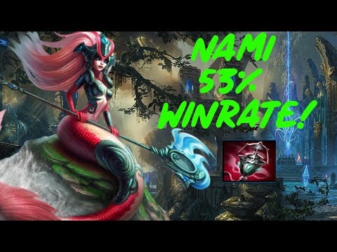 Nami Support 53% Winrate - Nami vs Soraka - Rank Solo/Duo - Season 8 - Full Gameplay