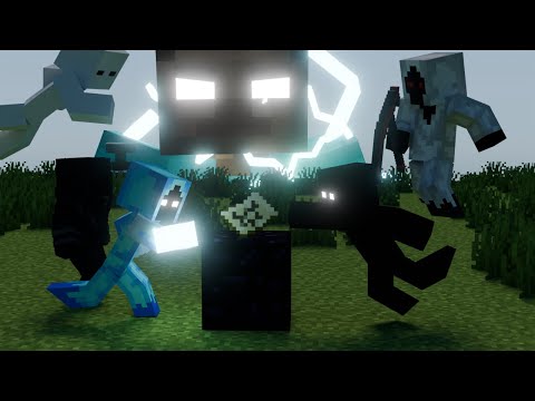 Minecraft Animation; Race for the Scroll. Entity 303 & Null Vs Entity 505 & Nexus Fight Animation