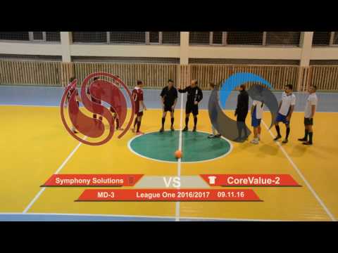 Symphony Solutions 1 - 1 CoreValue-2 (League One 2016/2017, Group Stage Highlights)