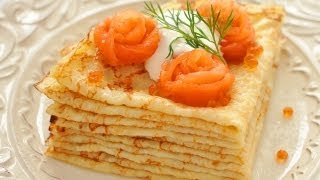 Вкусный рецепт тонких блинов на молоке - Видео онлайн