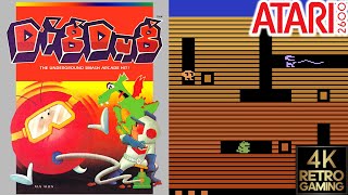 Dig Dug Atari 2600 4k Gameplay