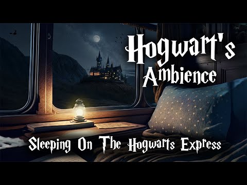 Sleeping On The Hogwarts Express | 7 Hours Of Ambience | Rainy Night At Hogwarts