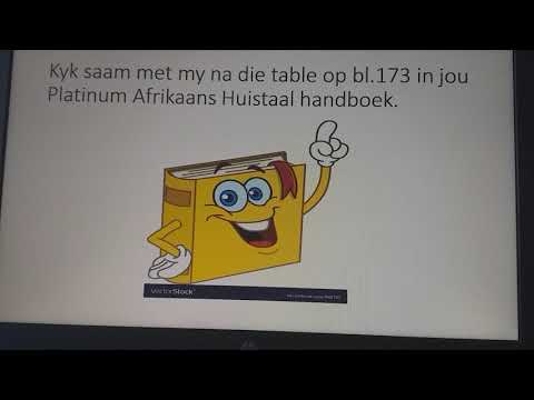 AFRIKAANS GRAAD 10: 24 April 2020 - periode 1 (24101)