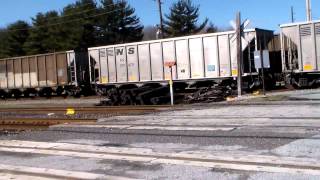 preview picture of video '2/9/13 Part 3 - Private SW1500 Switching NS Coal Hoppers'