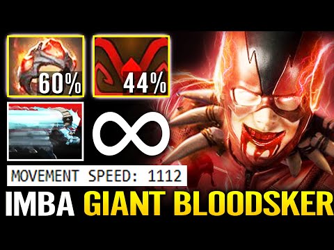 WTF DOTA 3 IMBA! GIANT RING BLOODSEEKER - Max Speed Run Whole Map Like Charge Darkness 7.29 Dota 2
