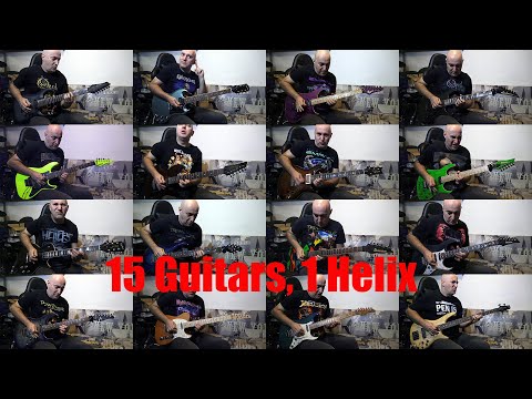 15 guitars, 1 Helix