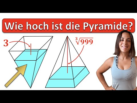 💦💦💦 UNMÖGLICH?! | HÖHE der Pyramide berechnen! | MATHE RÄTSEL GEOMETRIE