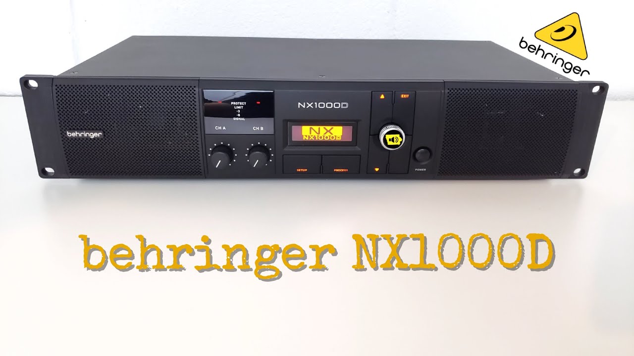 video Cục đẩy công suất Behringer NX1000D chính hãng 0