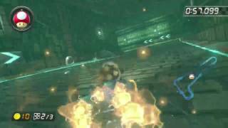 [MK8 WR] Twisted Mansion - 1:54.287 (LIVE VS GHOST)