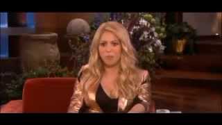 shakira talking about her peragnancy on ellen show