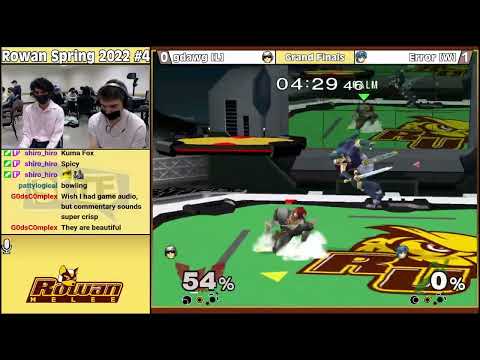 Rowan Spring 2022 #4: gdawg (Falcon) Vs. Error (Marth) - Grand Finals