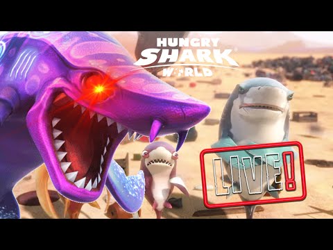 Dark Magic Shark! Most Jellyfish Live Contest - Hungry Shark World