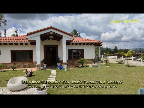 #CasaFinca en venta – San Vicente Ferrer,  vía Rionegro, Antioquia