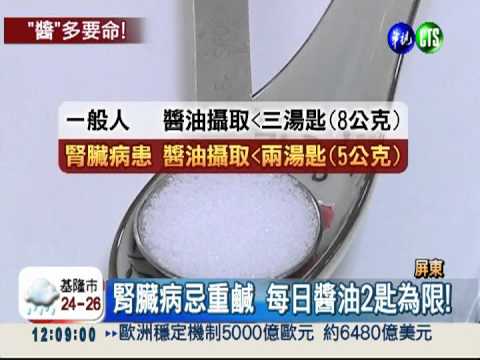 狂灌1千cc醬油 腎臟病患丟命