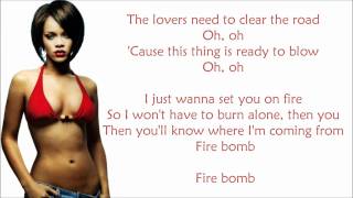Rihanna - Fire Bomb Lyrics Video