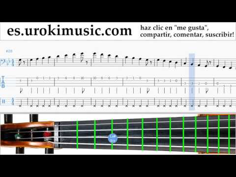 Tutorial de Violonchelo Mission Impossible - Theme Clases Notas Parte#1 um-i927