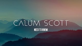 Calum Scott - Need To Know (Lyrics)