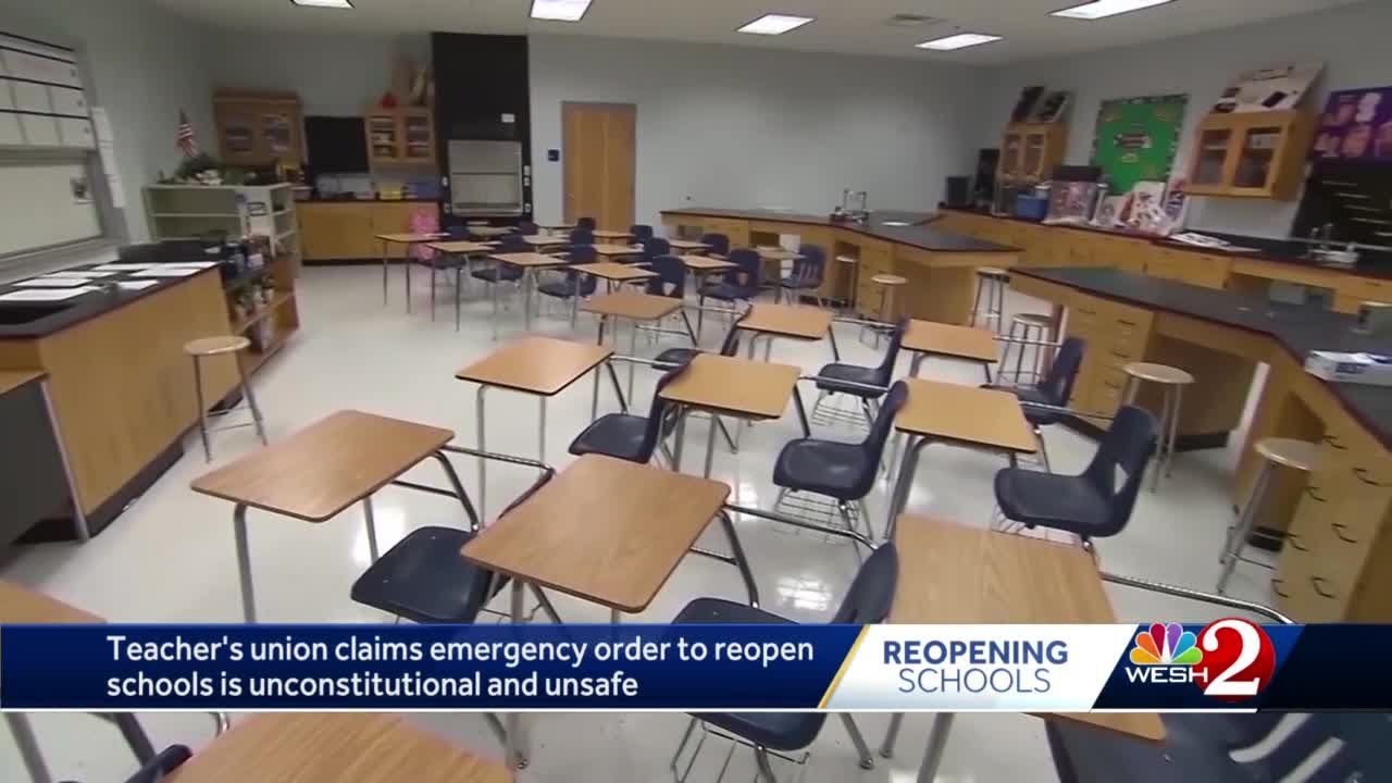 Florida teachers fight for school reopening delay in court