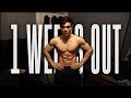 1 WEEK OUT - PHYSIQUE UPDATE - FLEXING & POSING