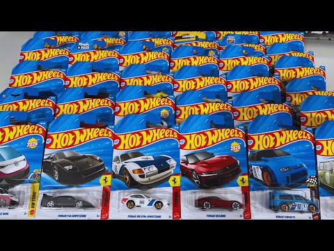 Opening 55 Hot Wheels Cars 🔥 Sports Cars, Trucks, Muscle & Ferrari