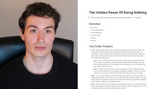 how to reset your entire life by doing nothing.