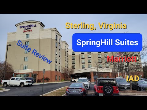 SpringHill Suites Marriott - Sterling, Virginia - Tour Room Review - Washington Dulles Airport #IAD