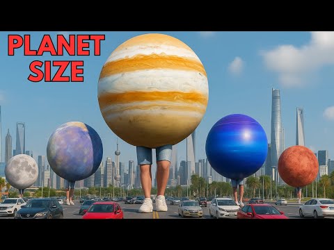 What if Planets Walked? | Planet Size Comparison in first person view | Solar System Size