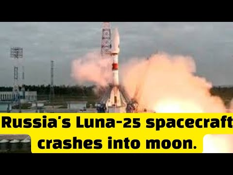 Russia's Luna-25 spacecraft crashes into moon. #luna25 #spacecraft #moon #breakingnews #worldnews