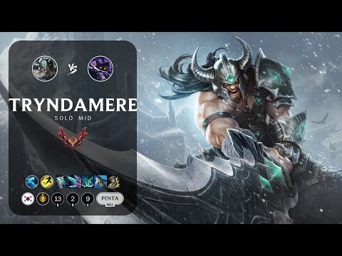 Tryndamere Mid vs Veigar - KR Grandmaster Patch 13.8
