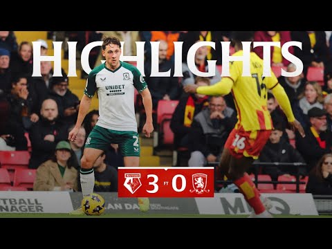 Highlights | Watford 3 Boro 0 | Matchday 13