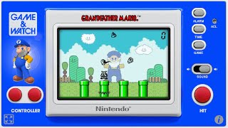 Game & Watch : Grandfather Mario [HTML5]