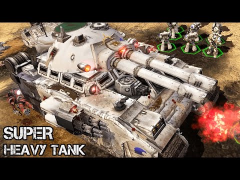 Mega Heavy FELLBLADE Tank vs Chaos! - Astartes Mod, Warhammer 40.000: Dawn of War 2: Retribution