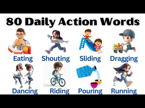 80 Essential Action Words | Daily Action Words In English