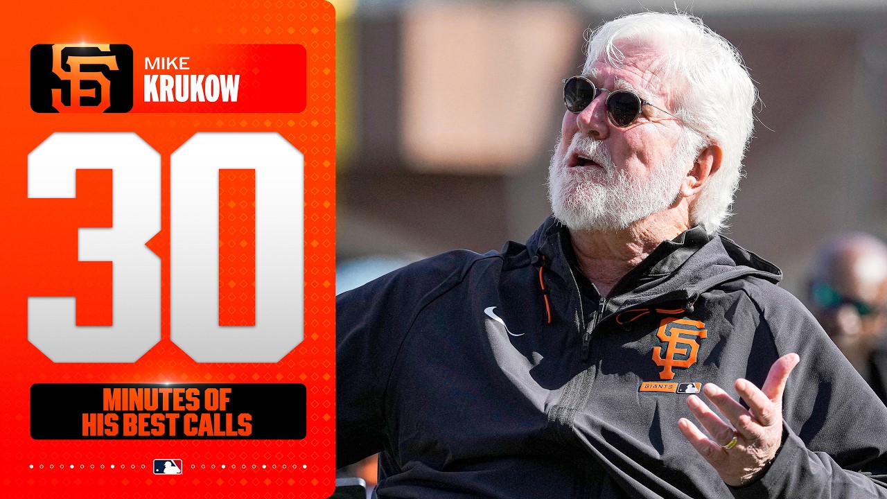 30 MINUTES of LEGENDARY Giants broadcaster Mike Krukow's VERY BEST MLB CALLS! 🎙️