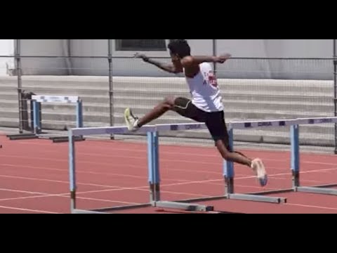 100m Haies MIM (série 1) - Championnats du secteur centre d'Occitanie des Pointes d'Or 2017